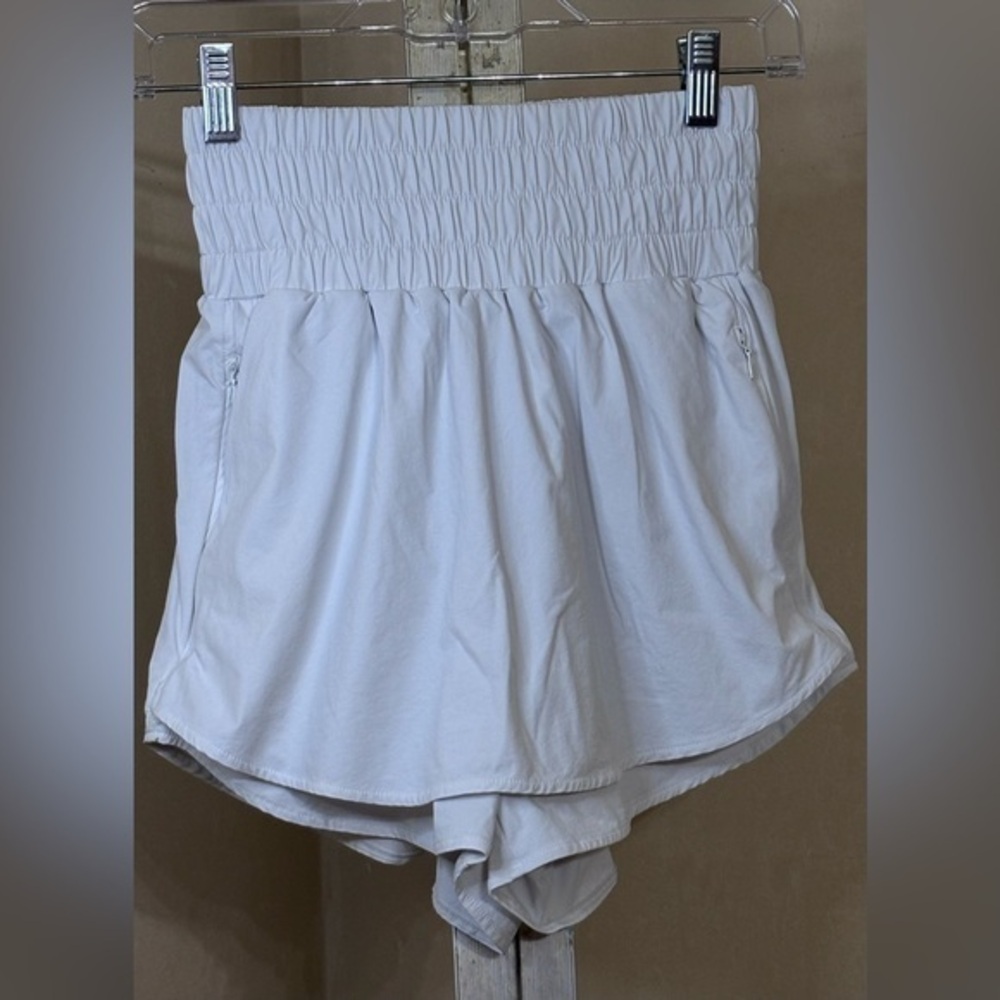 Women's White High-Waisted Tennis Shorts Sz S